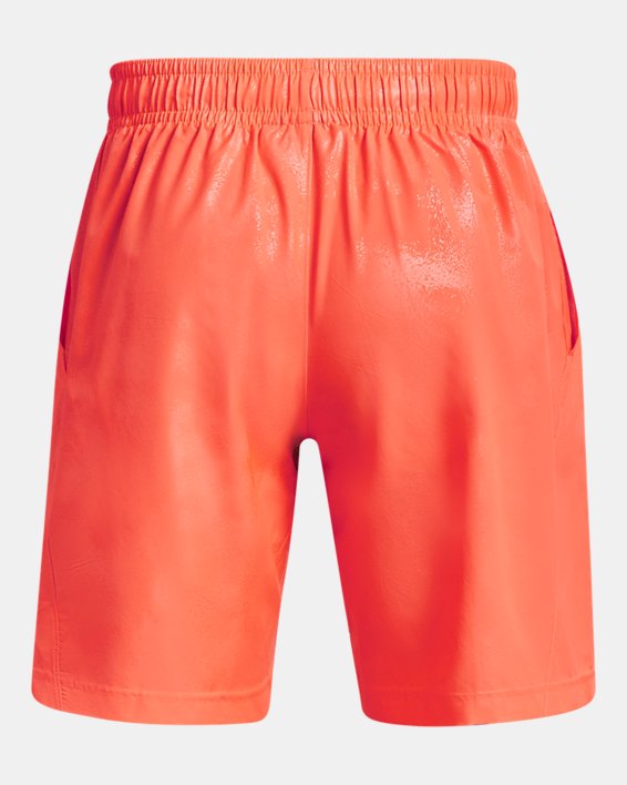 Herren UA Woven Emboss Shorts, Orange, pdpMainDesktop image number 6